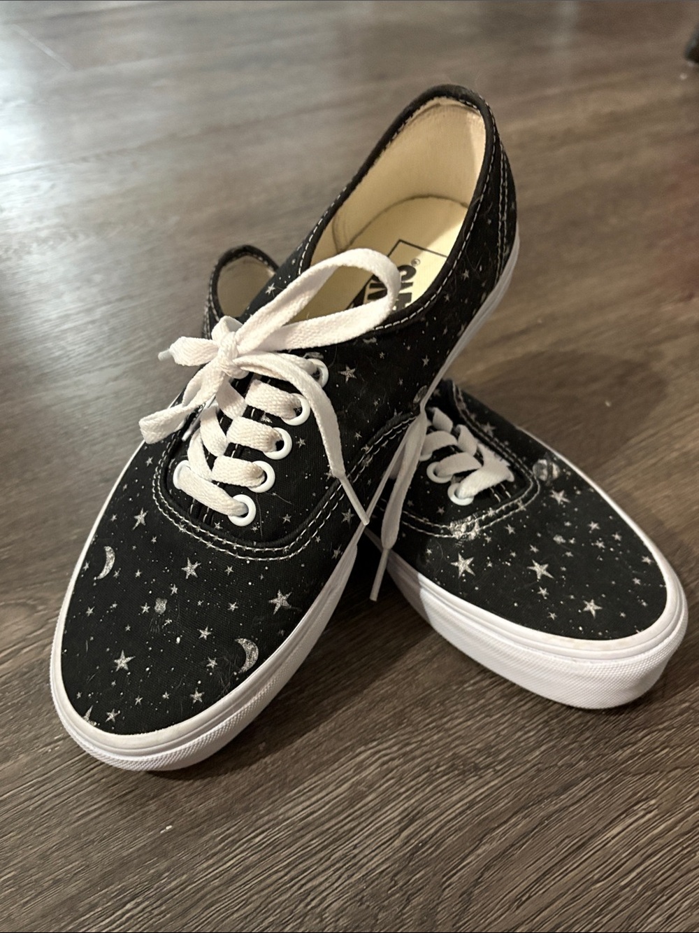 VANS Star & Moon Lace-Up Canvas Sneakers